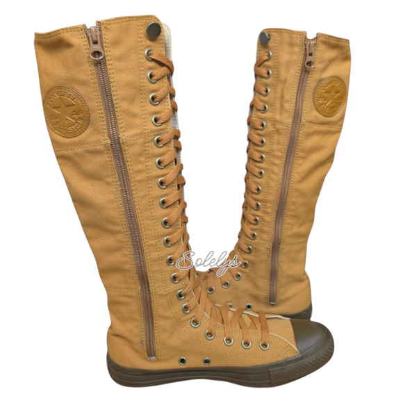 Converse Japan 2009 XXHI Fringe Knee High Canvas Sneaker Boot RARE Womens 7.5 - Picture 15 of 15